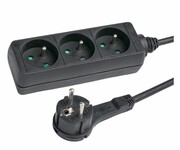 HAMA Listwa zasilająca Standard 3GN, 1,5M bez włącznika Listwa zasilająca Standard 3GN 1 5M bez włącznika HAMA