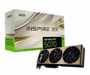 MSI GeForce RTX 5070 Inspire 3X OC 12GB GDDR7 DLSS4 GeForce RTX 5070 Inspire 3X OC 12GB GDDR7 DLSS4 MSI