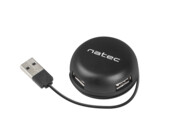 Natec HUB USB 2.0 BUMBLEBEE 4-PORTY CZARNY Natec