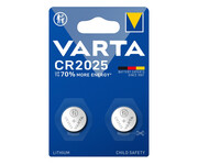 Varta Litowe Baterie Pastylkowe CR2025 (2 szt.) Varta