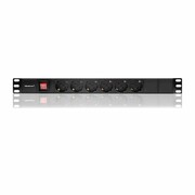 QOLTEC RACK 1U | 16A | PDU | 6xSCHUKO | 2m 54468 RACK 1U 16A PDU 6xSCHUKO 2m 54468 QOLTEC