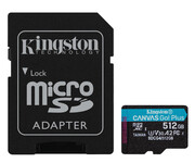 Kingston microSD Canvas Go Plus 512GB 170/90MB/S U3 SDCG3/512GB