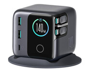JoyRoom Podix Stacja zasilania USB C 140W LCD GaN 3xUSB-C 2xUSB-A JoyRoom