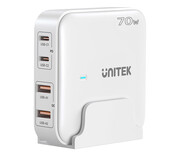 Unitek Ładowarka biurkowa GaN 70W 2x USB-A 2x USB-C Unitek