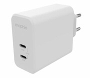 Mophie Gan Charger Dual ładowarka sieciowa 2xUSB-C 67W (biała) Gan Charger Dual ładowarka sieciowa 2xUSB-C 67W (biała)