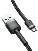 BASEUS USB-microUSB Cafule 1M czarno-szary USB-microUSB Cafule 1M czarno-szary BASEUS