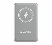 VERBATIM Charge 'n' Go Magnetic Wireless Power Bank 10000mAh szary 32249 Charge n Go Magnetic Wireless Power Bank 10000mAh szary 32249 VERBATIM