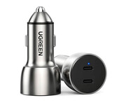 UGREEN Ładowarka samochodowa CD213 2x USB-C 36W szara UGREEN