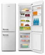 AMICA FK3495.3FWAA No Frost 186,5cm Biała Retro SlimSize Szuflada VitControl 250L FK3495.3FWAA AMICA