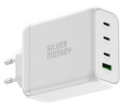 Silver Monkey Ładowarka sieciowa GaN 200W USB-C PD + USB 3.0 QC W Silver Monkey