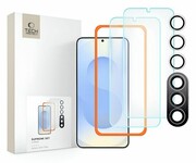 TECH-PROTECT Supreme Set 3-Pack do Samsung Galaxy S25+ Clear 5906302322220 Supreme Set 3-Pack do Samsung Galaxy S25 Clear 5906302322220 TECH-PROTECT
