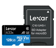 Lexar 128GB microSDXC High-Performance 633x UHS-I A1 V30 Lexar