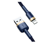 Baseus Kabel Cafule USB-A /Lightning 2.4A QC 3.0 1m niebiesko-złoty Baseus