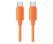 USAMS Kabel 30W 3A Silicone USB-C do Lightning pomarańczowy USAMS