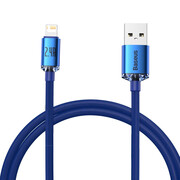 Baseus Crystal Shine Series USB-A - Lightning 2,4A 2m niebieski Baseus