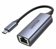 UNITEK Adapter USB-C - RJ45 1Gbit LAN, PD 100W U1323A Adapter USB-C - RJ45 1Gbit LAN PD 100W U1323A UNITEK