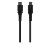 FIXED Kabel Liquid Silicone USB-C/USB-C 1,2m 60W czarny FIXED