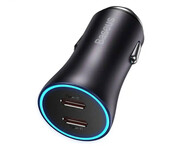 Baseus Golden Contactor Pro Car Charger C+C 40W Dark Gray Baseus