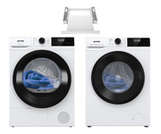 Gorenje ZESTAW Suszarka D2HNE9D+Pralka WNHPI94A1PS+Łącznik SKHNE90W Gorenje