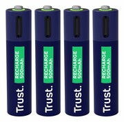TRUST USB-C RECHARGEABLE BATTERIES 4P - AAA USB-C RECHARGEABLE BATTERIES 4P - AAA TRUST