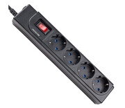 Hama LISTWA ANTYPRZEPIĘCIOWA 4x SCHUKO 1,5M 2500W Hama