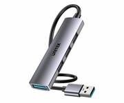 UNITEK Kompaktowy hub USB-A 4 w 1 1x 5 Gbps 3x 480 Mb H1208CGY01 Kompaktowy hub USB-A 4 w 1 1x 5 Gbps 3x 480 Mb H1208CGY01 UNITEK
