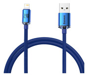 Baseus Crystal Shine Series USB-A - Lightning 2,4A 2m niebieski Baseus