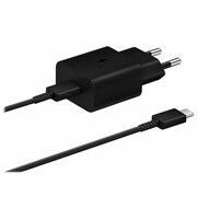SAMSUNG Ladowarka sieciowa 1xUSB-C 15W EP-T1510 z kablem USB-C USB-C czarna Ładowarka sieciowa 1xUSB-C 15W EP-T1510 z kablem USB-C USB-C czarna SAMSUNG