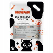 WowPaw Żwirek tofu z węglem aktywowanym bezzapachowy 6l WowPaw