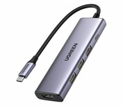 UGREEN Stacja dokująca do laptopa USB-C - HDMI 4K 3xUSB USB-C PD 100W Stacja dokująca do laptopa USB-C - HDMI 4K 3xUSB USB-C PD 100W UGREEN