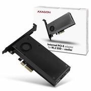 AXAGON PCEM2-DC Adapter wewnętrzny PCIe x4, 1x M.2 NVMe M-key + 1x SATA B-key slot, chłodnica, SP & LP + radiator PCEM2-DC Adapter wewnętrzny PCIe x4 1x M.2 NVMe M-key 1x SATA B-key slot chłodnica SP LP radiator AXAGON