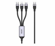 UNITEK przewód ładujący USB 3 w 1 czarny C14101AGY01-1.5M przewód ładujący USB 3 w 1 czarny C14101AGY01-1.5M UNITEK