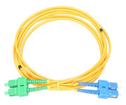 ExtraLink SC/UPC-SC/APC Patchcord PVC Jednomodowy Duplex G652D 3mm 5m ExtraLink