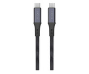 FIXED Pleciony Kabel USB-C/USB-C 1,2m USB4 gen2 4K/60Hz 240W gray FIXED