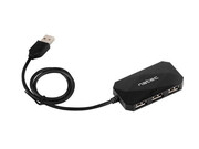 Natec Czytnik USB 2.0 NATEC LOCUST 4-PORTY Czarny Natec