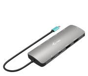 i-tec USB-C Metal Nano 2x Display Dock PD 100W + zasilacz i-tec
