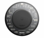 BASEUS Ładowarka indukcyjna Simple 2 15W + kabel USB-C - USB-C CCJJ050001 Ładowarka indukcyjna Simple 2 15W kabel USB-C - USB-C CCJJ050001 BASEUS