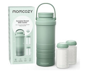 MOMCOZY Chłodziarka do mleka CM01, przenośna, 650ML, zielona MOMCOZY