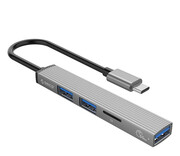 Orico USB-C - 3x USB-A, czytnik Kart Orico