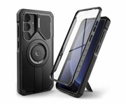 TECH-PROTECT Kevlar Magsafe+ do Samsung Galaxy S25 Black Kevlar Magsafe do Samsung Galaxy S25 Black TECH-PROTECT