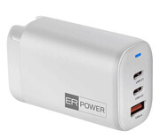 ER POWER 65W GaN ładowarka podróżna biała ER