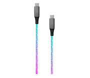 FIXED Świecący Kabel USB-C/USB-C 1,2m PD 60W FIXED