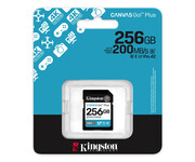 Kingston 256GB SDXC Canvas Go! Plus Gen4 200MB/s C10 UHS-I U3 V30 Kingston