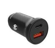 FIXED Ładowarka Samochodowa USB-C/USB Car Charger 20W czarny FIXED