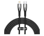 Baseus Kabel CADH000101 Lightning - USB-C PD 20W 480Mb/s 2m czarny Baseus