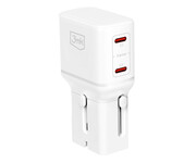 3mk incharge® Globe 45W™ 2C PD QC4+ PPS SCP AFC US/EU/AUS/UK 3mk