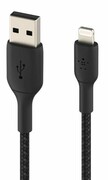 BELKIN Kabel Braided USB- Lightning 2m czarne CAA002bt2MBK Kabel Braided USB- Lightning 2m czarne CAA002bt2MBK BELKIN