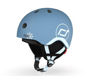 Scoot & Ride Kask Ochronny z ocieplaczem XXS-S dla dzieci 1-5 lat Steel Scoot & Ride