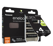 Panasonic ENELOOP PRO AA 2500mAh 4 szt + box Panasonic