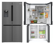 Bosch KFI96AXEA Multidoor No Frost 183cm Czarna Stal Szczotkowana Bosch